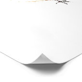 Boerderijdieren Waterverf Baby shower Welkomstbord Poster (Hoek)