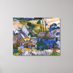 Boerderijen bij Auvers door Vincent van Gogh Canvas Afdruk