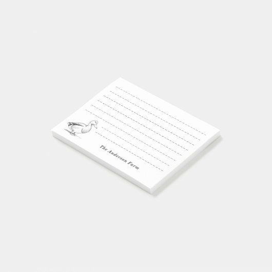 Boerderijen eend post-it® notes (Schuin)