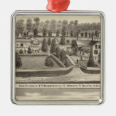 Boerderijen en ingezetenschap van WR Blodgett & GC Metalen Ornament (Voorkant)