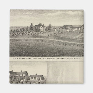 Boerderijen in Greenwood County, Eureka, Kansas Magneet
