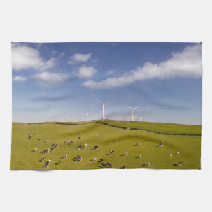 Boerderijen Koeien nabij Boerderij van de windmo Theedoek