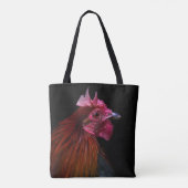 Boerderijen | Rooster Head Shot Draagtas (Achterkant)