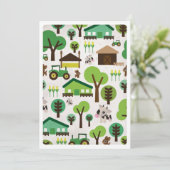 Boerderijen trekkers kaart (Staand voorkant)