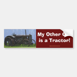 Boerderijen, trekkers, rugleuningen, Boerderijen Bumpersticker