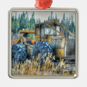 Boerderijen, trekkers, rugleuningen, Boerderijen Metalen Ornament