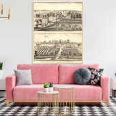 Boerderijen van G Ives, Oakland, A Wheeler, Pewauk Canvas Afdruk (Insitu (Woonkamer))