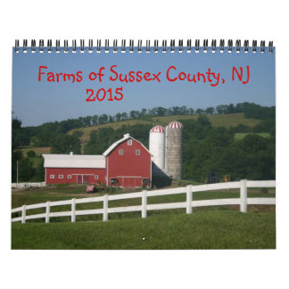 Boerderijen van Sussex County NJ Kalender 2015