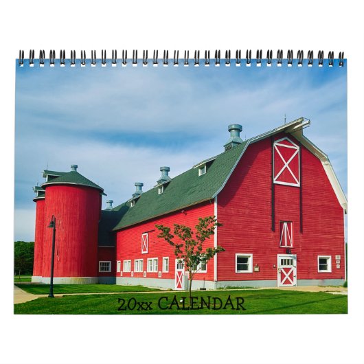 Boerderijen voor landscharniertractoren kalender (Hoes)