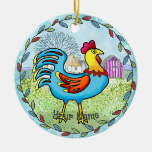 Boerderijhaan Keramisch Ornament