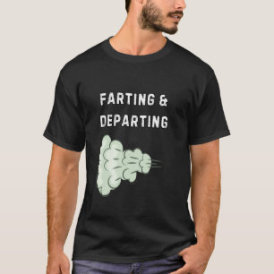 Boeren en Vertrekken Grappig Lollig Lelijk Vliegve T-shirt