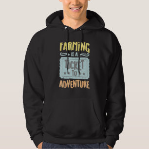 Boeren Is Een Ticket Naar De Avontuur Vintage Hobb Hoodie
