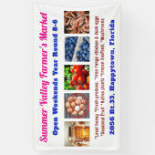 Boeren Markt Aangepaste Foto's Adverteren Banner (Verticaal)
