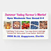 Boeren Markt Aangepaste Foto's Adverteren Banner (Horizontaal)
