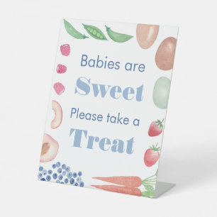 Boeren Markt Baby Boy Douche gunsttafel Reclamebord Met Voetstuk