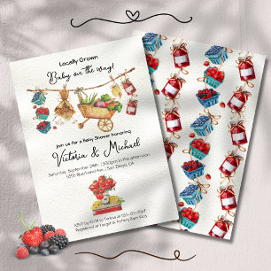 Boeren Markt Baby shower Clothesline Kaart