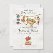 Boeren Markt Baby shower Clothesline Kaart (Voorkant)