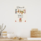 Boeren Markt Baby shower Clothesline Poster (Keuken)