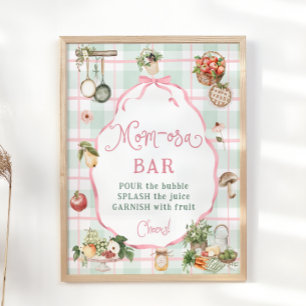 Boeren Markt Baby shower Mom-osa Bar Poster