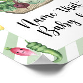 Boeren markt baby shower - Noem dat baby voedsel Poster (Hoek)