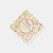 Boeren Markt Bloemen Verjaardagsfeest Servetten (Hoek)