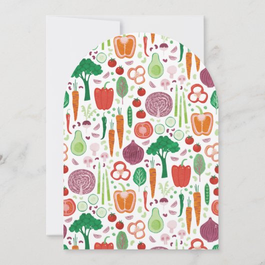 Boeren markt lokaal geteelde Baby shower boog Kaart (Achterkant)