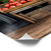 Boeren Markt Plantaardige Stand Perfect Poster (Hoek)