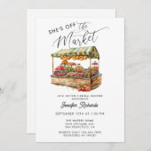 Boeren Markt Retro Rustiek Vrijgezellenfeest Kaart (Voorkant / Achterkant)