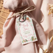 Boeren Markt Roze Meisje Baby shower Bedankt Cadeaulabel