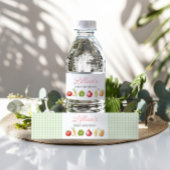 Boeren Markt Vegetable Stand Verjaardag Waterfles Etiket