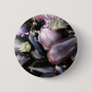 Boeren Marktselectie van Paarse aubergines Ronde Button 5,7 Cm