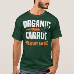 Boeren met biologische wortelstokken zijn de beste t-shirt
