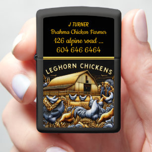 Boeren met Leghorn kippen in de velden