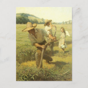  boeren, terug naar het Boerderij door NC Wyeth Briefkaart