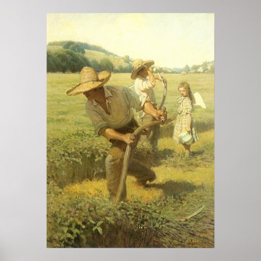  boeren, terug naar het Boerderij door NC Wyeth Poster (Voorkant)