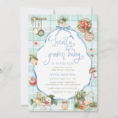 Boeren verkopen lokaal gekweekt Baby shower Kaart (Voorkant)