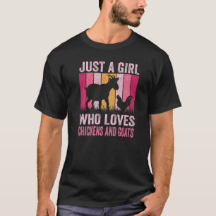 Boeren Vintage Retro is gewoon een meisje dat van T-shirt