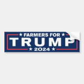 Boeren voor Trump 2024 Bumpersticker (Voorkant)