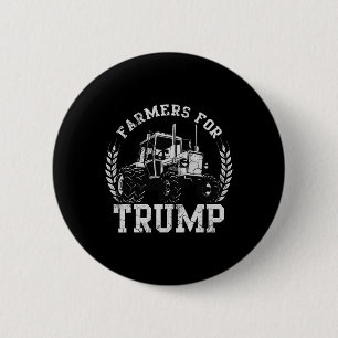 Boeren voor Trump 2024 Verkiezing Boer USA Ronde Button 5,7 Cm