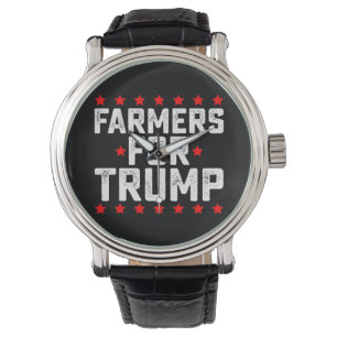 Boeren voor Trump presidentsverkiezing retro Horloge