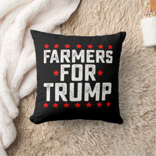 Boeren voor Trump presidentsverkiezing vintage Kussen