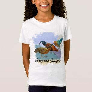 Boerenerf Zonsopgang - Paars Blauw Rood Turkoois T-shirt