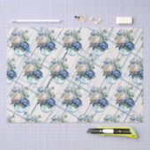  boerenhuis Blue Pset Peony Flowers Multi Tissuepapier (Craft)