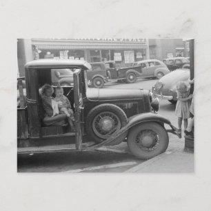 Boerenkinderen bezoeken de stad, 1941 briefkaart