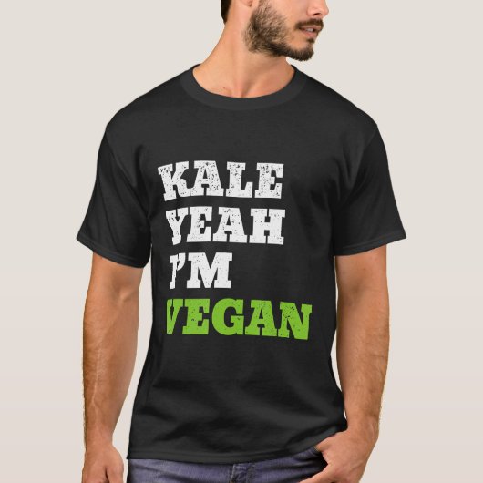 Boerenkool Ja In Vegan Grappig Vegetarisch T-shirt (Voorkant)