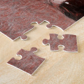 Boerenleven Antieke Rode Schuur Legpuzzel (Zijkant)
