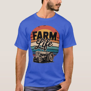 Boerenleven Boerderij Tractor Familie Boer T-shirt