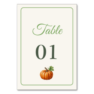 Boerenmarkt Baby Shower Tafelnummer