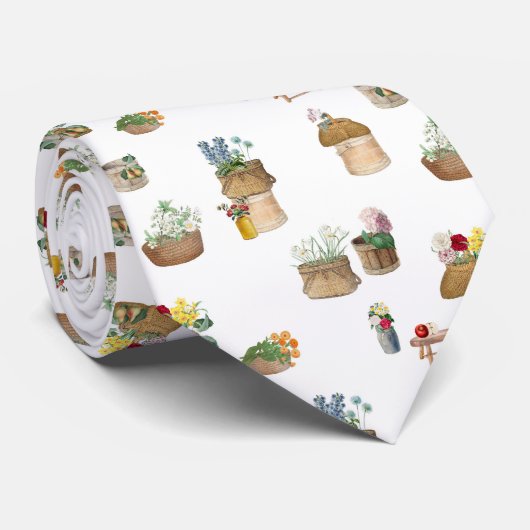 Boerenmarkt Bloemenmanden Stropdas (Opgerold)