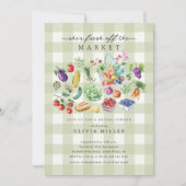 Boerenmarkt Bruids Douche Uitnodiging (Voorkant)
